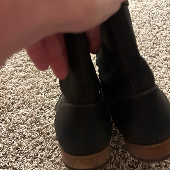 John Fluevog 240 Wagons Mateo oval  Toe Mens Black tie Hight  Boots US 10.5 - Picture 10 of 13